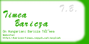 timea baricza business card